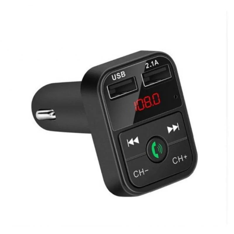 Car Handsfree Bluetooth 5.0 MP3 Player – FM Transmitter & USB Fast Charger