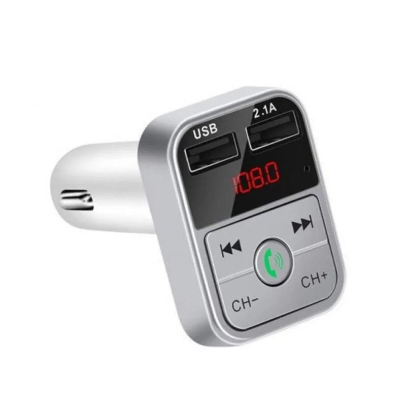 Car Handsfree Bluetooth 5.0 MP3 Player – FM Transmitter & USB Fast Charger
