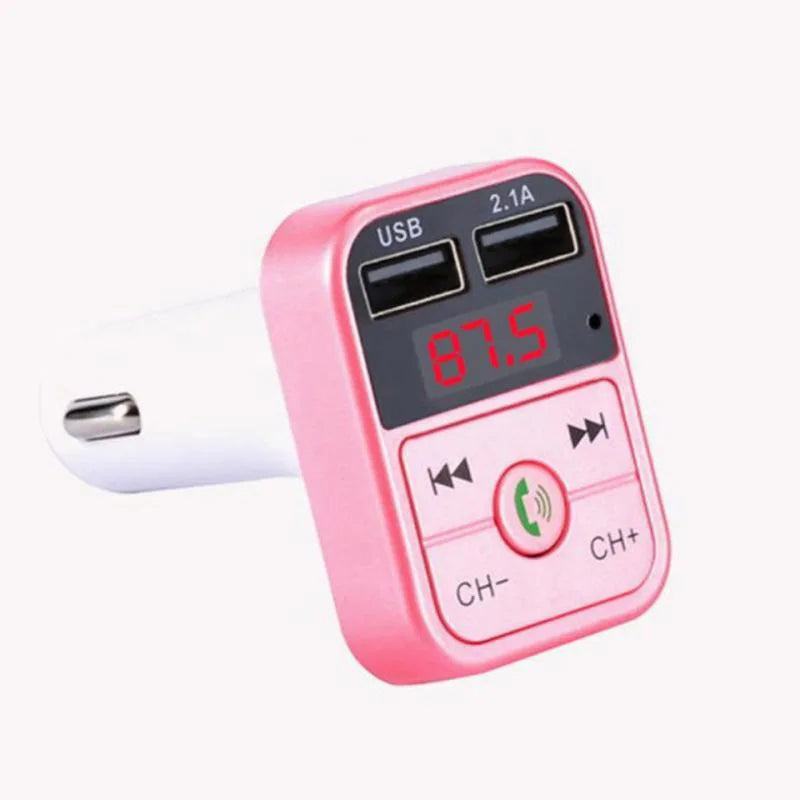 Car Handsfree Bluetooth 5.0 MP3 Player – FM Transmitter & USB Fast Charger